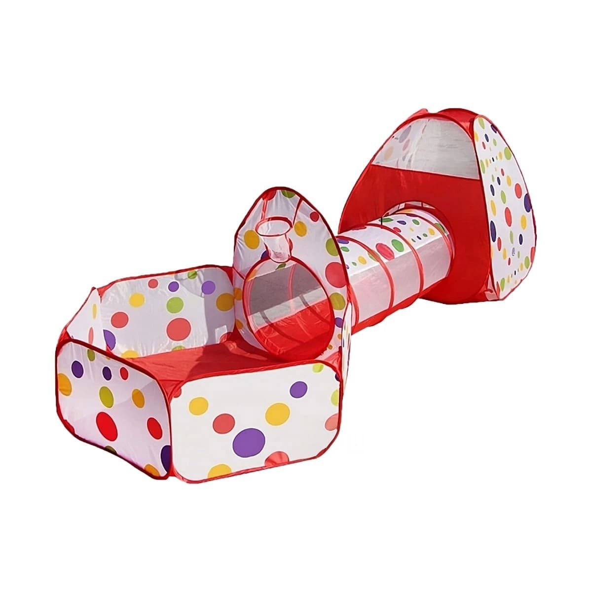 PABELLON COMPACTO DE NIÑO DE CAMPO 3 PIEZAS MG-16335 EB ROJO PARA ACTIVIDADES Y+REGALO STICKER - 3