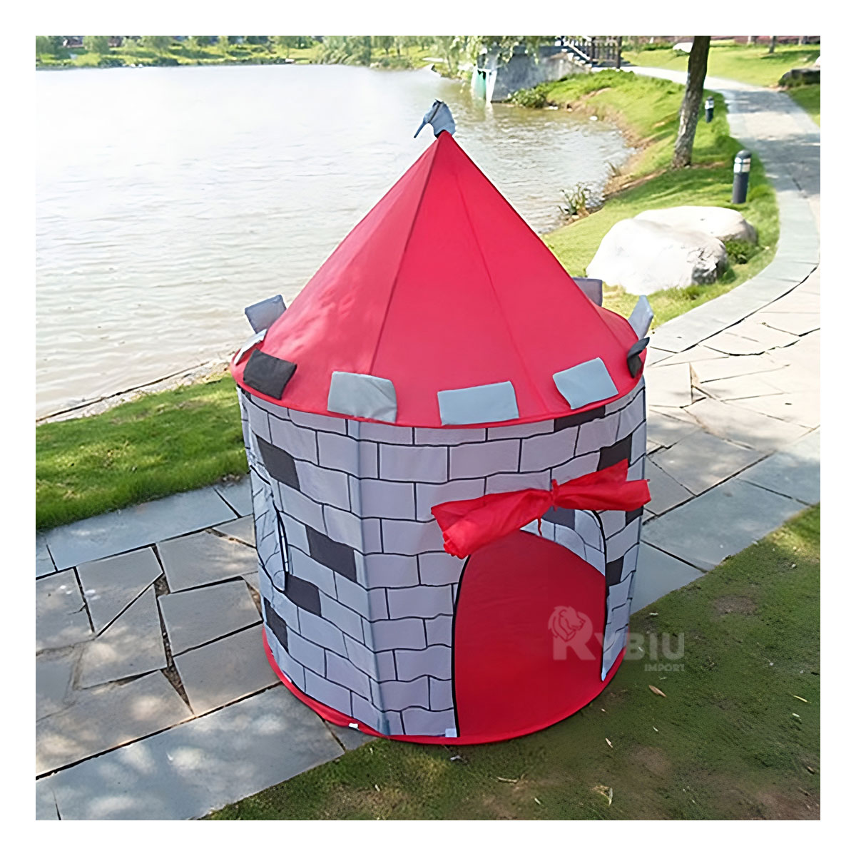 CASITA BONITA IDEAL PARA NIÑO EN ROJO Y+ENVOLTORIO DE REGALO - 2