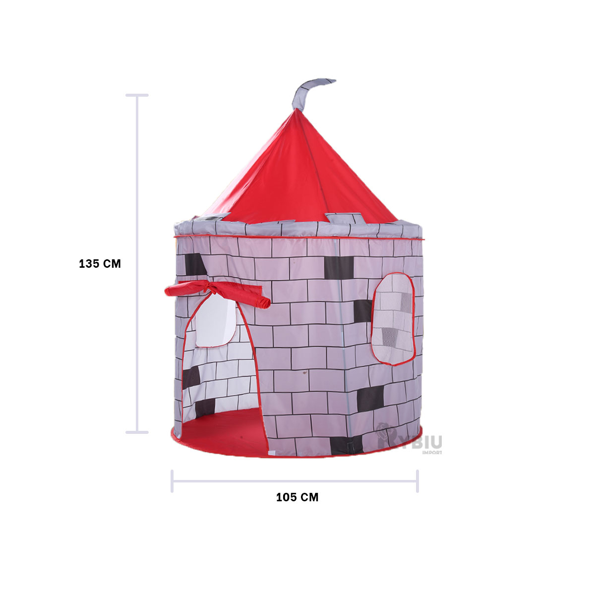 CASITA BONITA IDEAL PARA NIÑO EN ROJO Y+ENVOLTORIO DE REGALO - 5