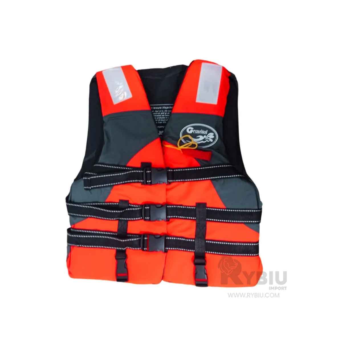 SALVAVIDAS RYBIU MG-L50 NARANJA LIVIANO PISCINA XL + GIFT STICKERS - 4