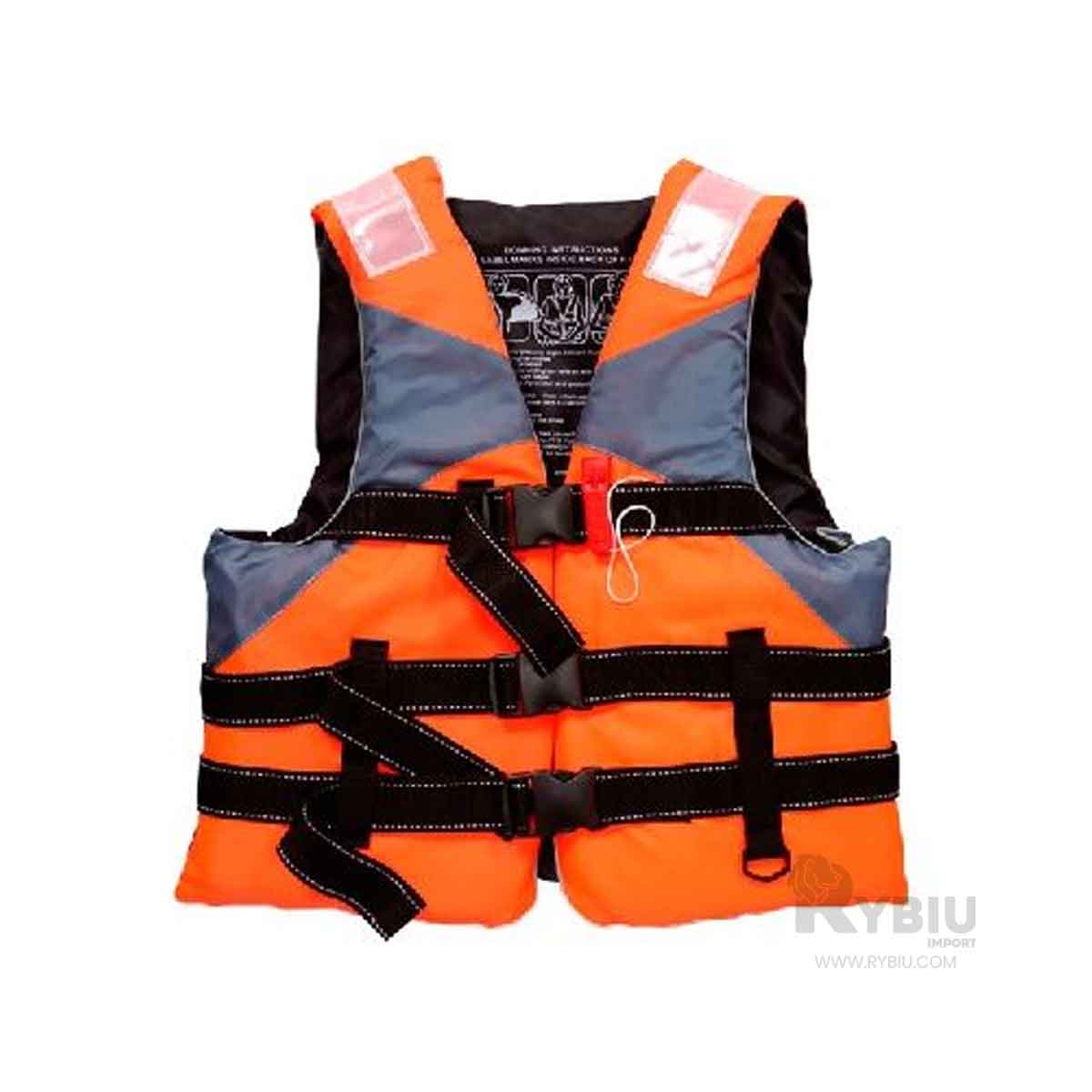 SALVAVIDAS RYBIU MG-L50 NARANJA LIVIANO PISCINA L + GIFT STICKERS - 4