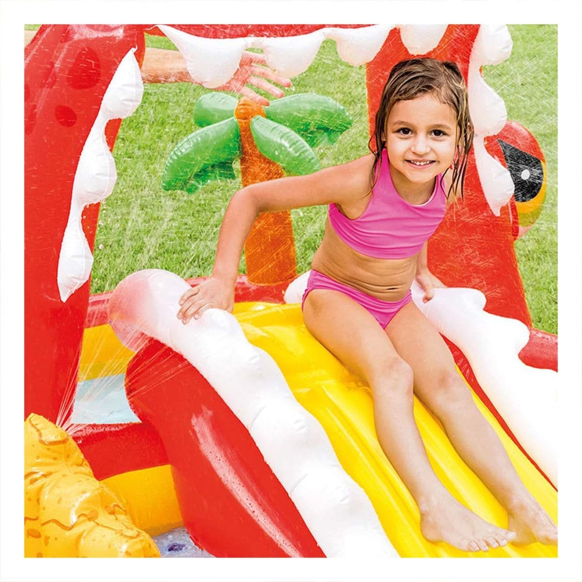 PARQUE INFLABLE HAPPY DINO MOD. 57163NP 196X170X107 CM INTEX PARA JARDÍN Y+POST IT - 3