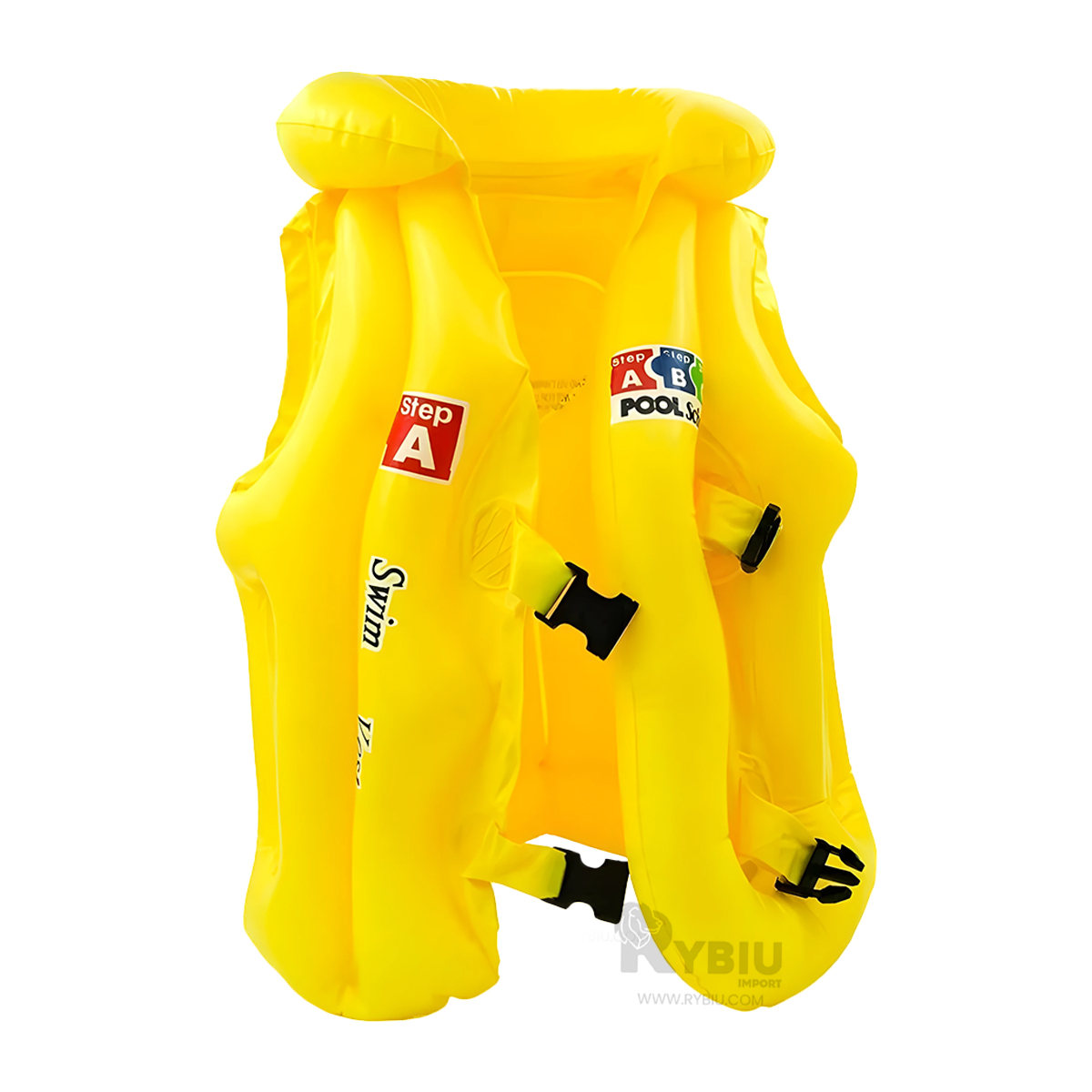 SALVAVIDAS RYBIU MG-4001A VINILO AMARILLO SEGURO PISCINA + REGALO STICKERS - 1