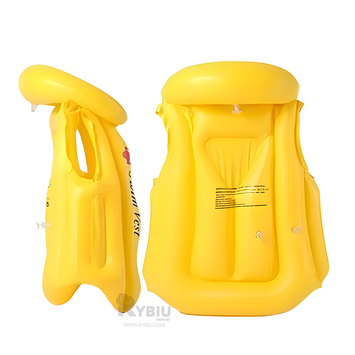 SALVAVIDAS RYBIU MG-4001A VINILO AMARILLO SEGURO PISCINA + REGALO STICKERS - 2