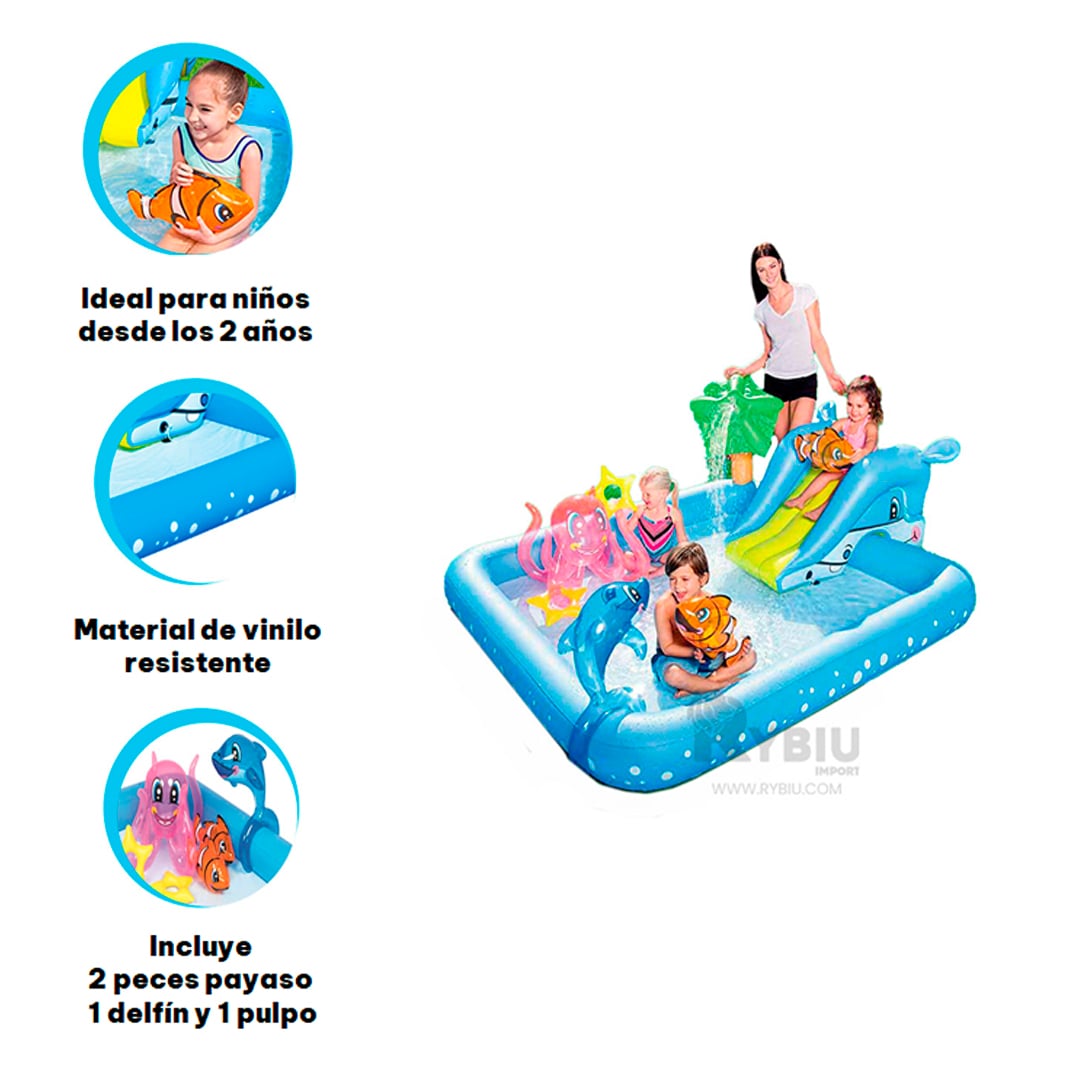 INFLABLE DURADERO PARA JUGAR Y+BANDERITAS ADHESIVAS - 1