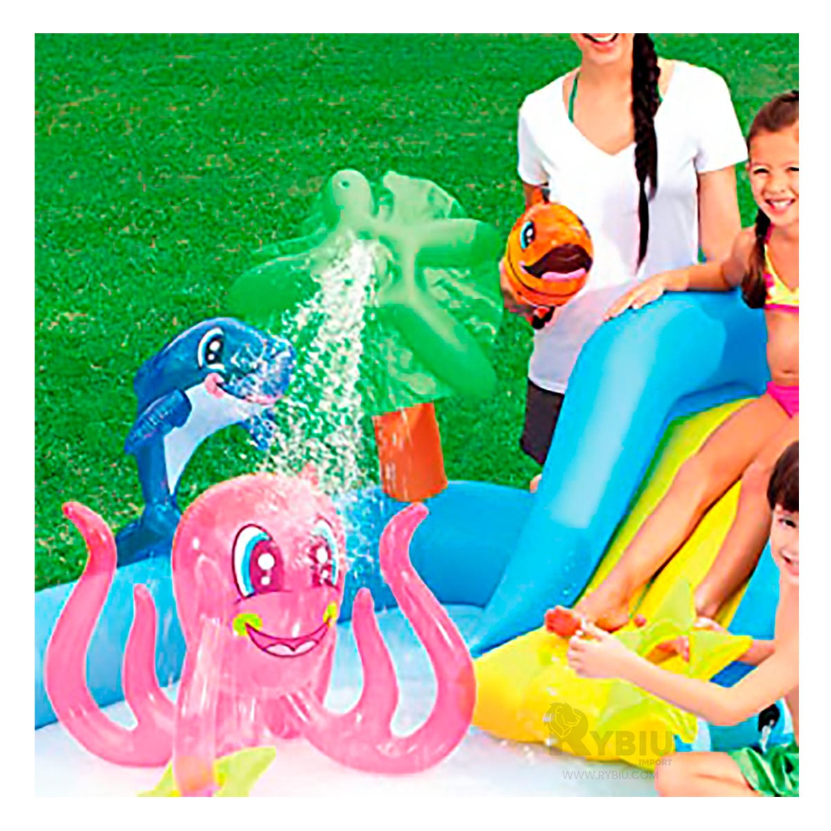 INFLABLE DURADERO PARA JUGAR Y+BANDERITAS ADHESIVAS - 4