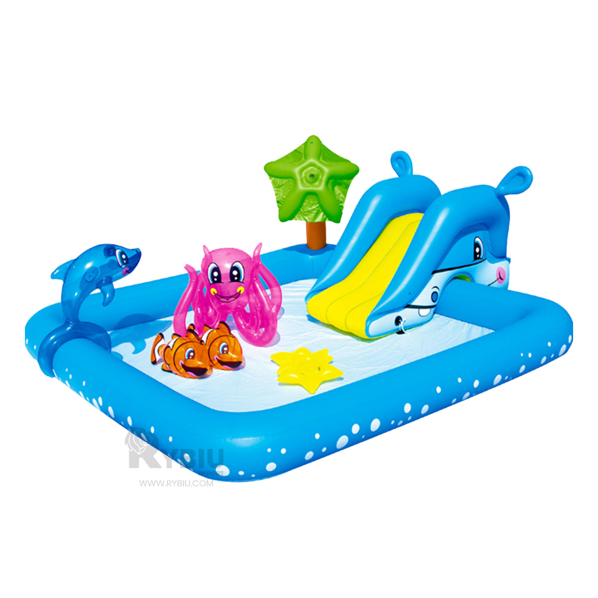 PISCINA DE BUEN MATERIAL PARA NADAR Y+ENVOLTORIO DE REGALO - 1