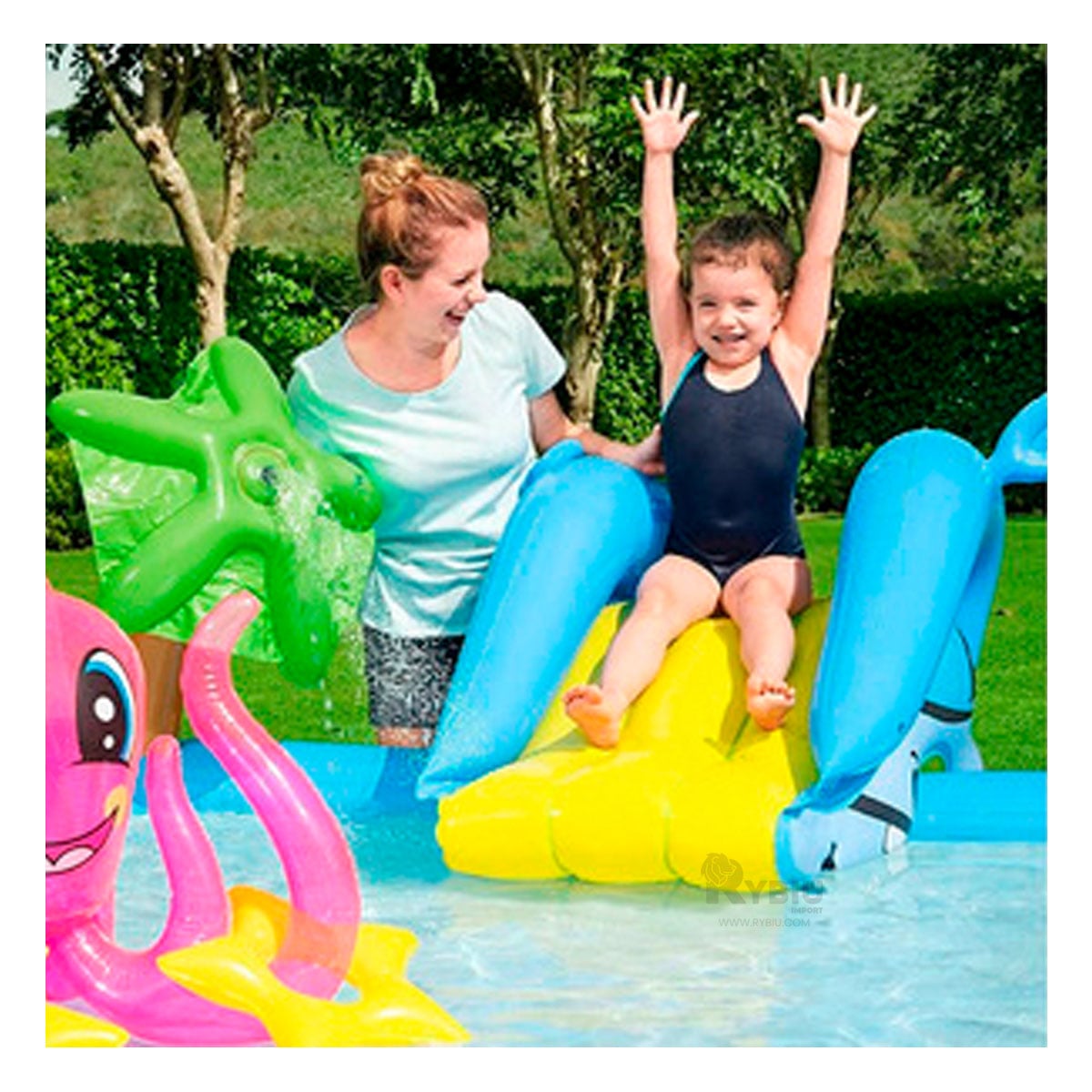 CENTRO TIPO PISCINA PARA DIVERTIRSE Y+PAPEL DE REGALO - 1