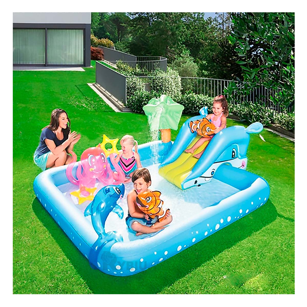 CENTRO TIPO PISCINA PARA DIVERTIRSE Y+PAPEL DE REGALO - 2