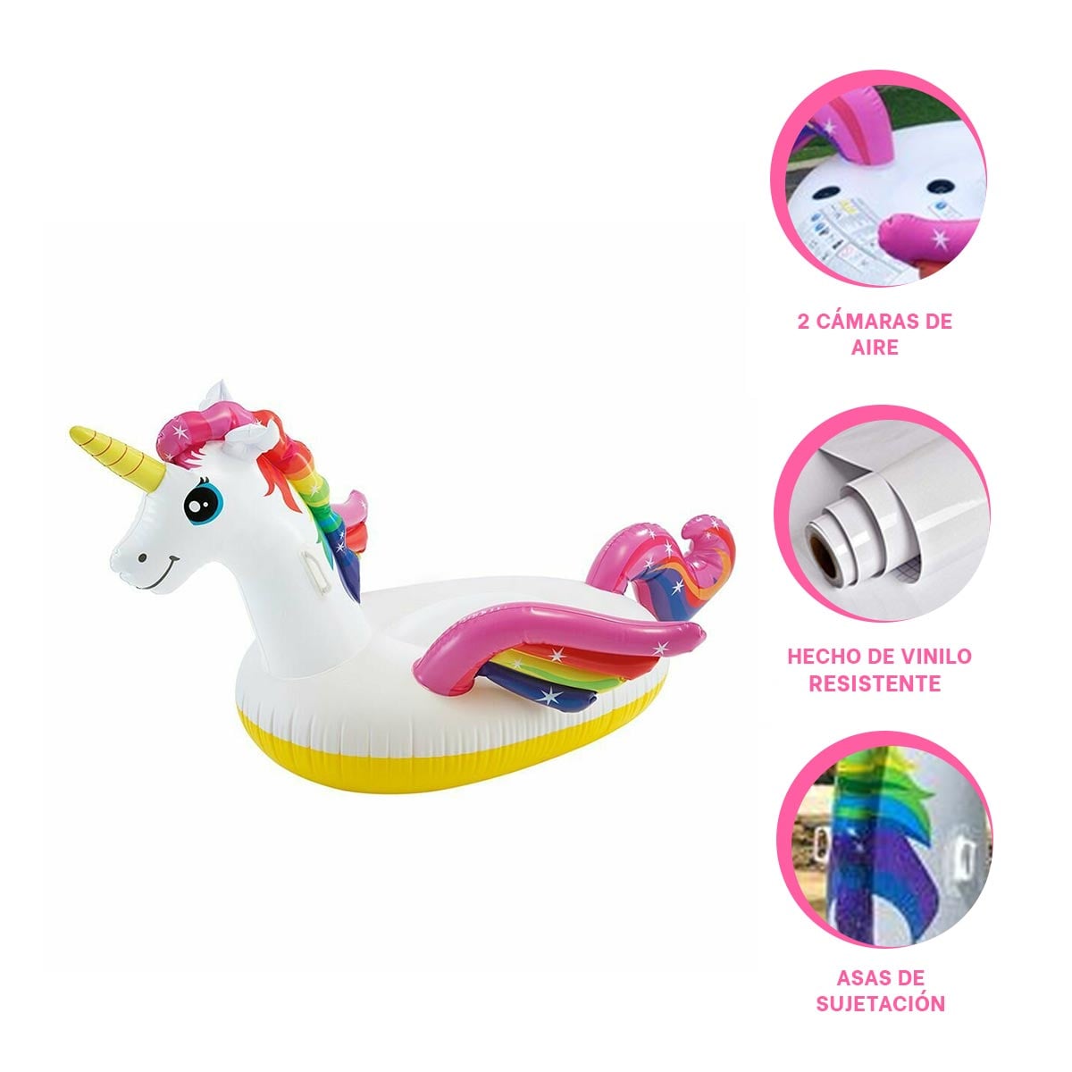 FLOTADOR PARA PISCINA VERANO EN UNICORNIO Y+GIFT STICKERS - 4