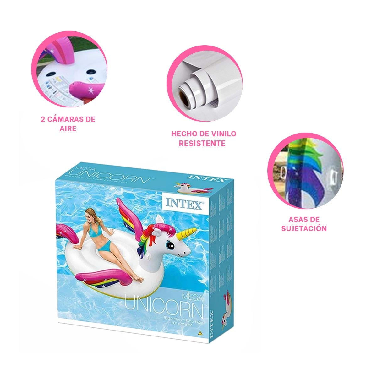 FLOTADOR PARA REUNIONES EN UNICORNIO Y+ENVOLTORIO DE REGALO - 3