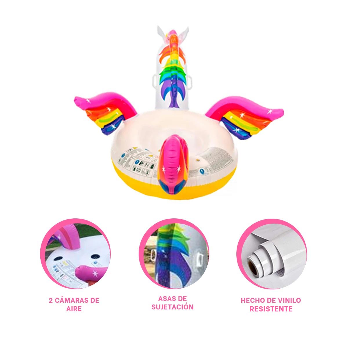 FLOTADOR PARA REUNIONES EN UNICORNIO Y+ENVOLTORIO DE REGALO - 4