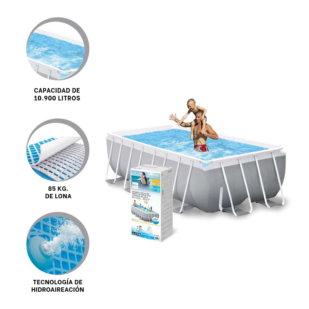 PILETA PARANTES PARA JUEGOS FAMILIAR Y+BANDERITAS ADHESIVAS - 1