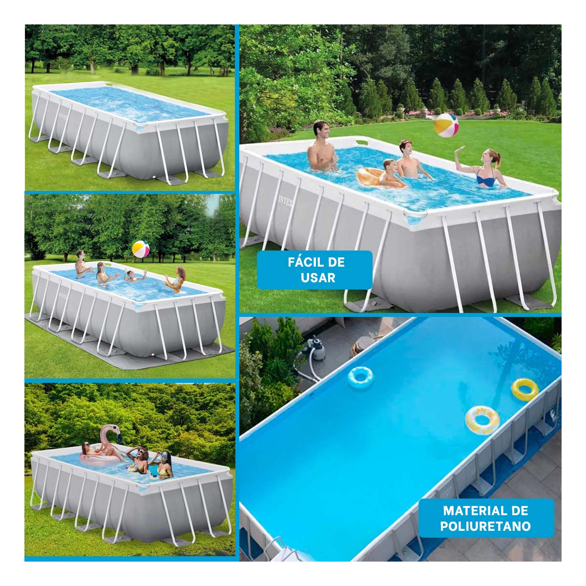 PILETA PARANTES PARA JUEGOS FAMILIAR Y+BANDERITAS ADHESIVAS - 3