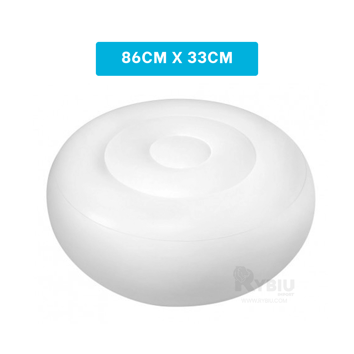 SILLON RYBIU 68697 BLANCO MULTIFUNCIONAL PARA SALA + ENVOLTORIO REGALO - 5