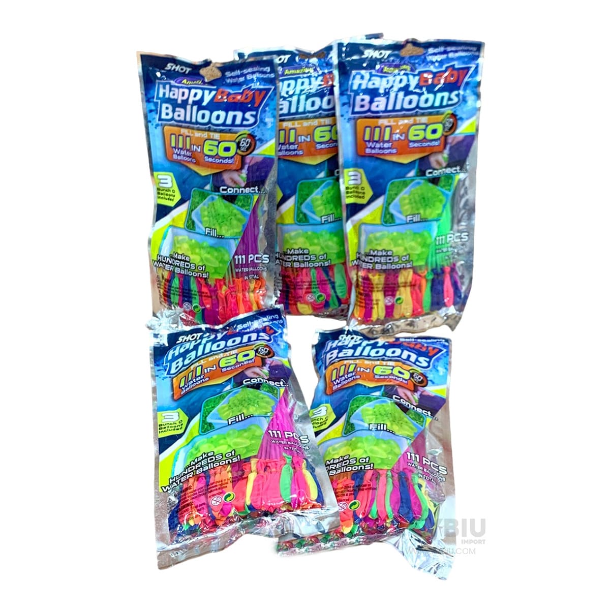 RAMILLETE BOLAS DE AGUA MULTICOLOR SET111 Y+REGALO AGENDITA - 4