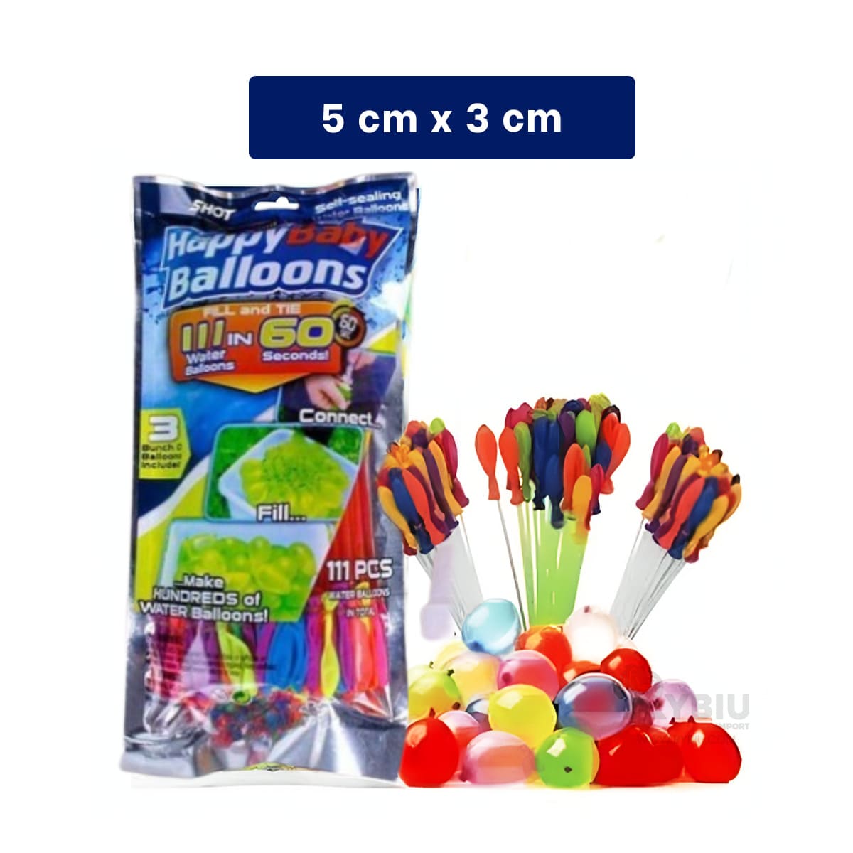 RAMILLETE BOLAS DE AGUA MULTICOLOR SET111 Y+REGALO AGENDITA - 5