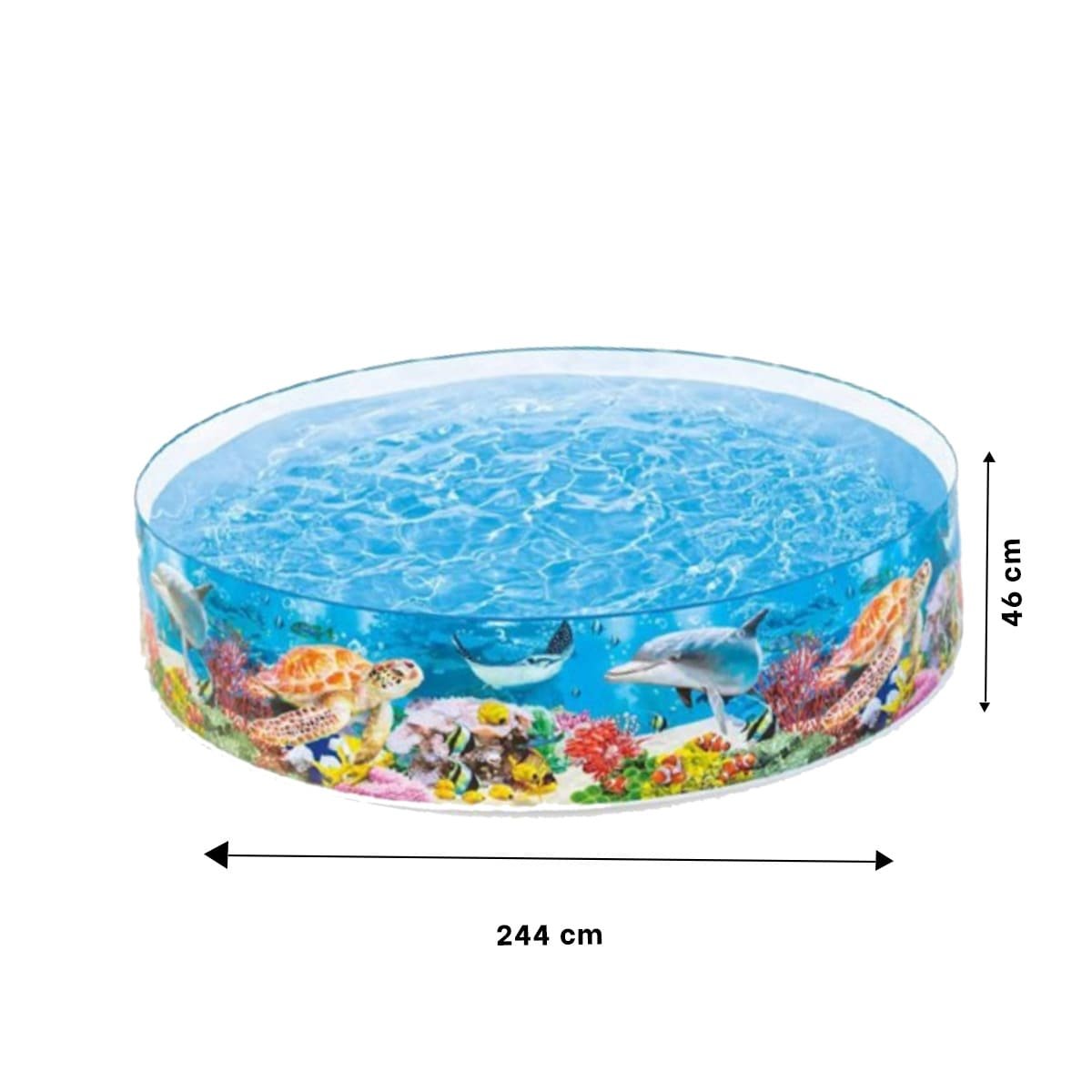 ALBERCA INFLABLE DELFIN PARA PATIO Y CASA CON USO FAMILIAR Y+POST IT - 4