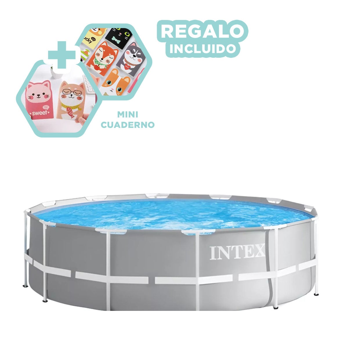 ALBERCA DIVERSION ASEGURADA EN EL JARDIN Y+REGALO AGENDITA - 1