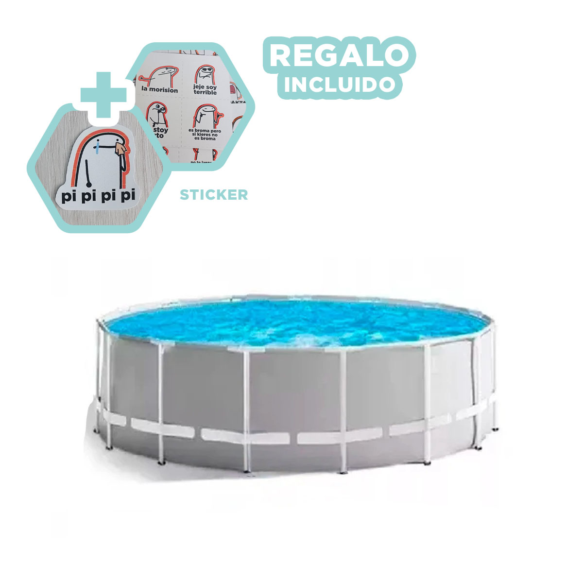 ALBERCA PERFECTA PARA OCASIONES ESPECIALES Y+REGALO STICKERS - 1