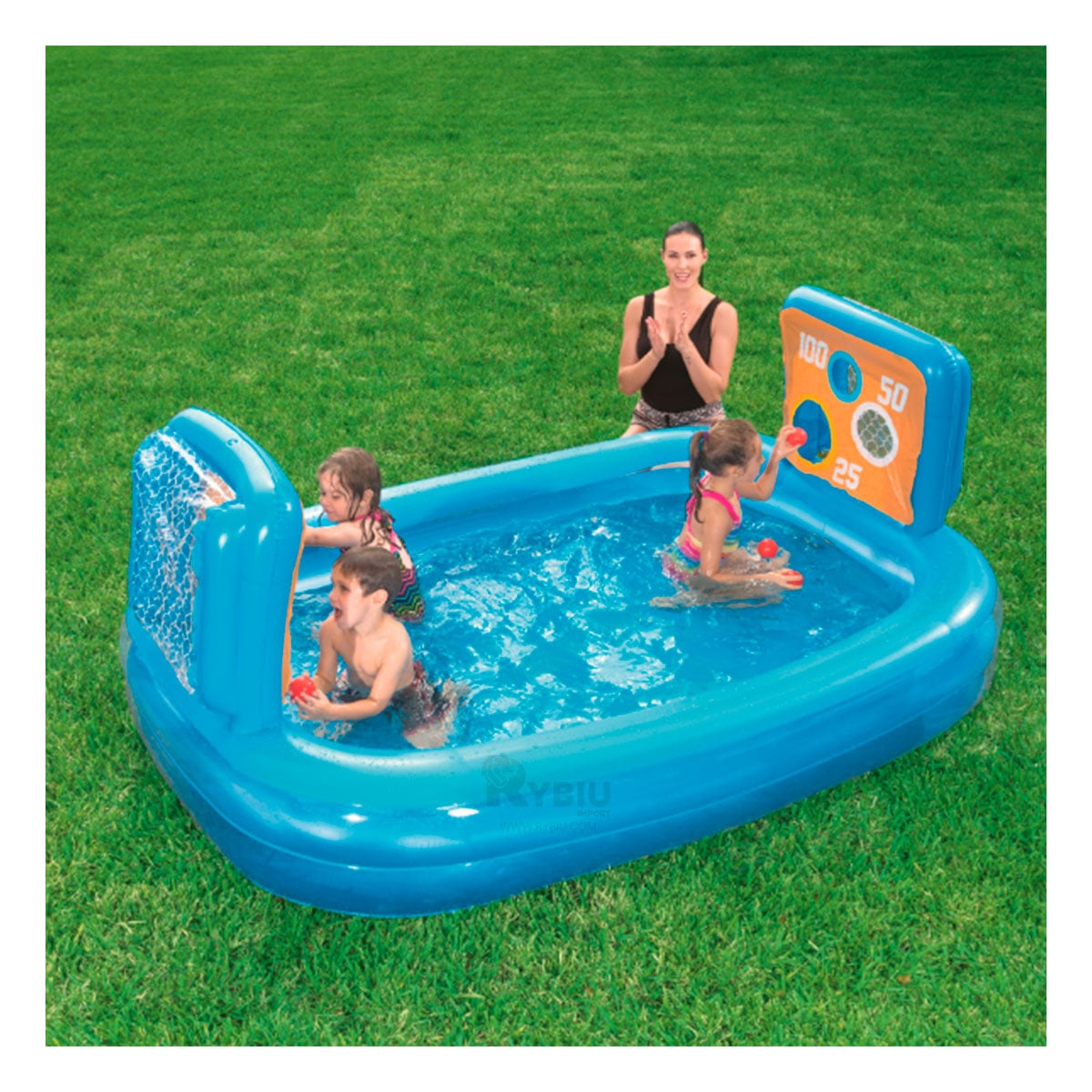 PILETA FUNCIONAL PARA BEBES COLOR CELESTE Y+REGALO AGENDITA - 1