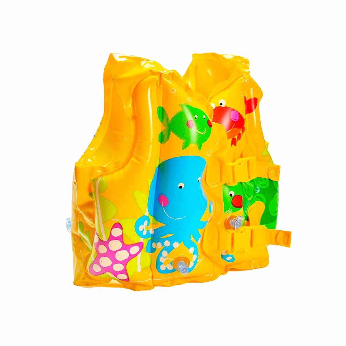 SALVAVIDAS COMPACTO PISCINA EN AMARILLO Y+GIFT STICKERS - 3
