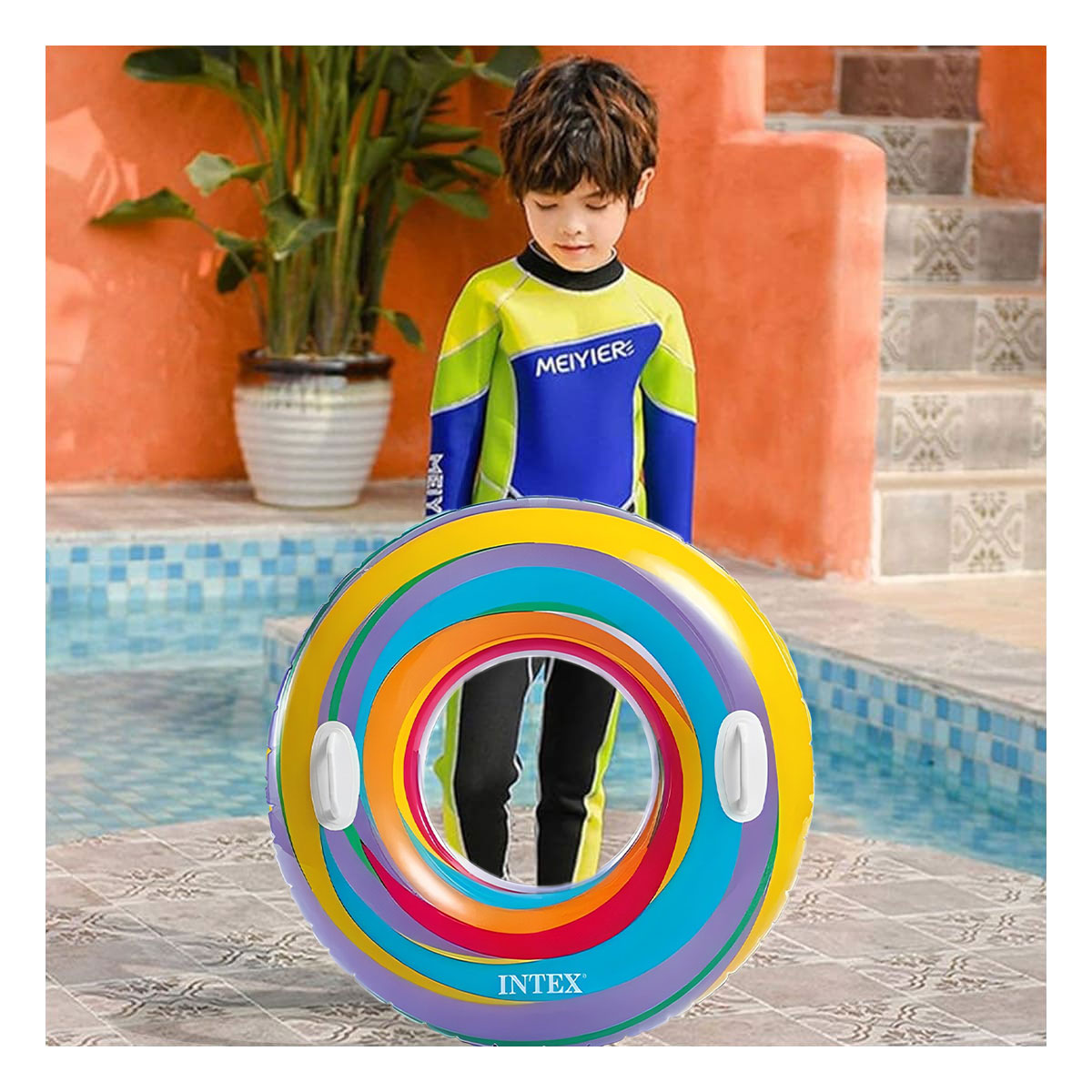 INFLABLE FACIL DE TRANSPORTAR CELESTE Y+GIFT STICKERS - 1