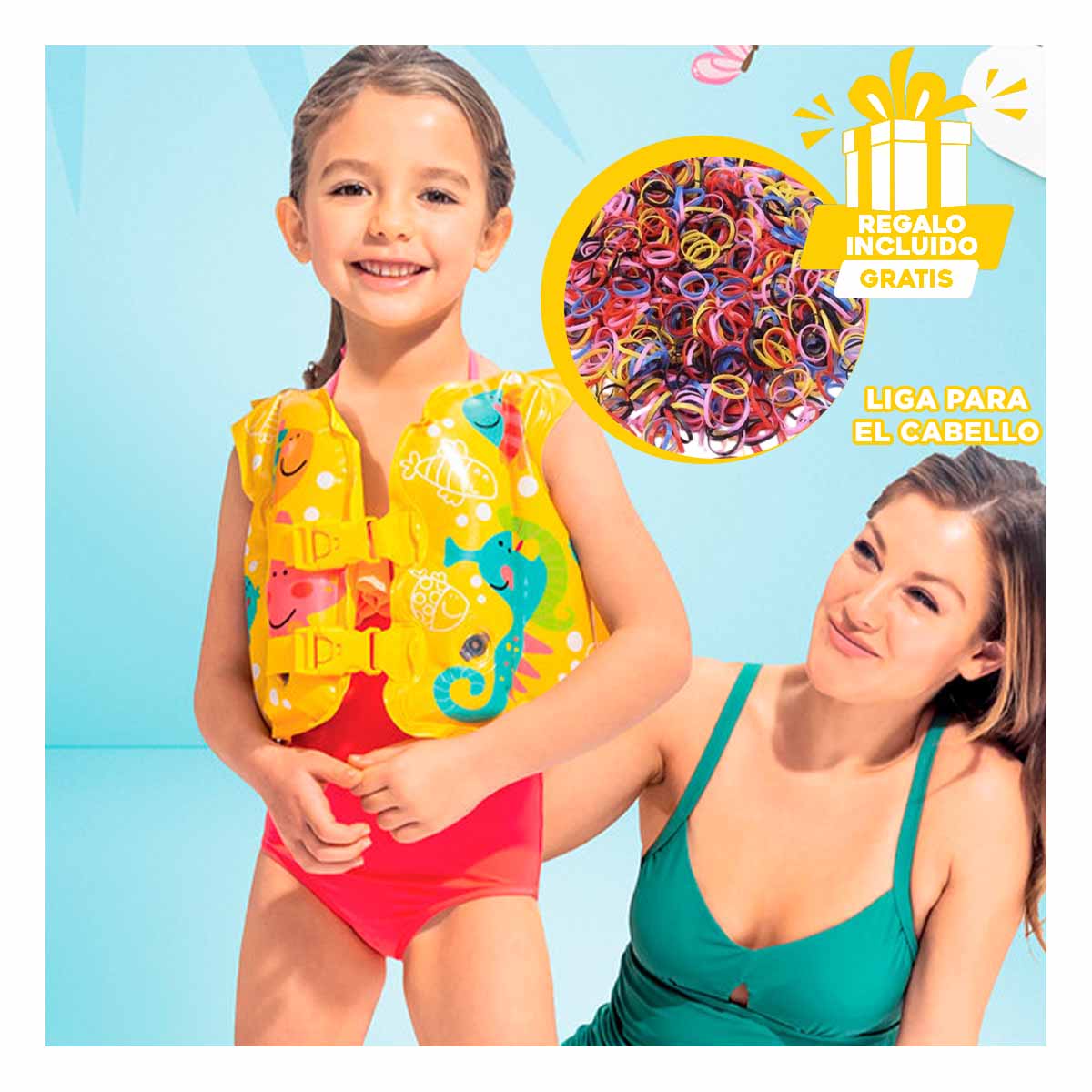 ARTICULO DE AGUA SUTIL AMARILLO Y+REGALO LIGAS PARA PEINAR - 1
