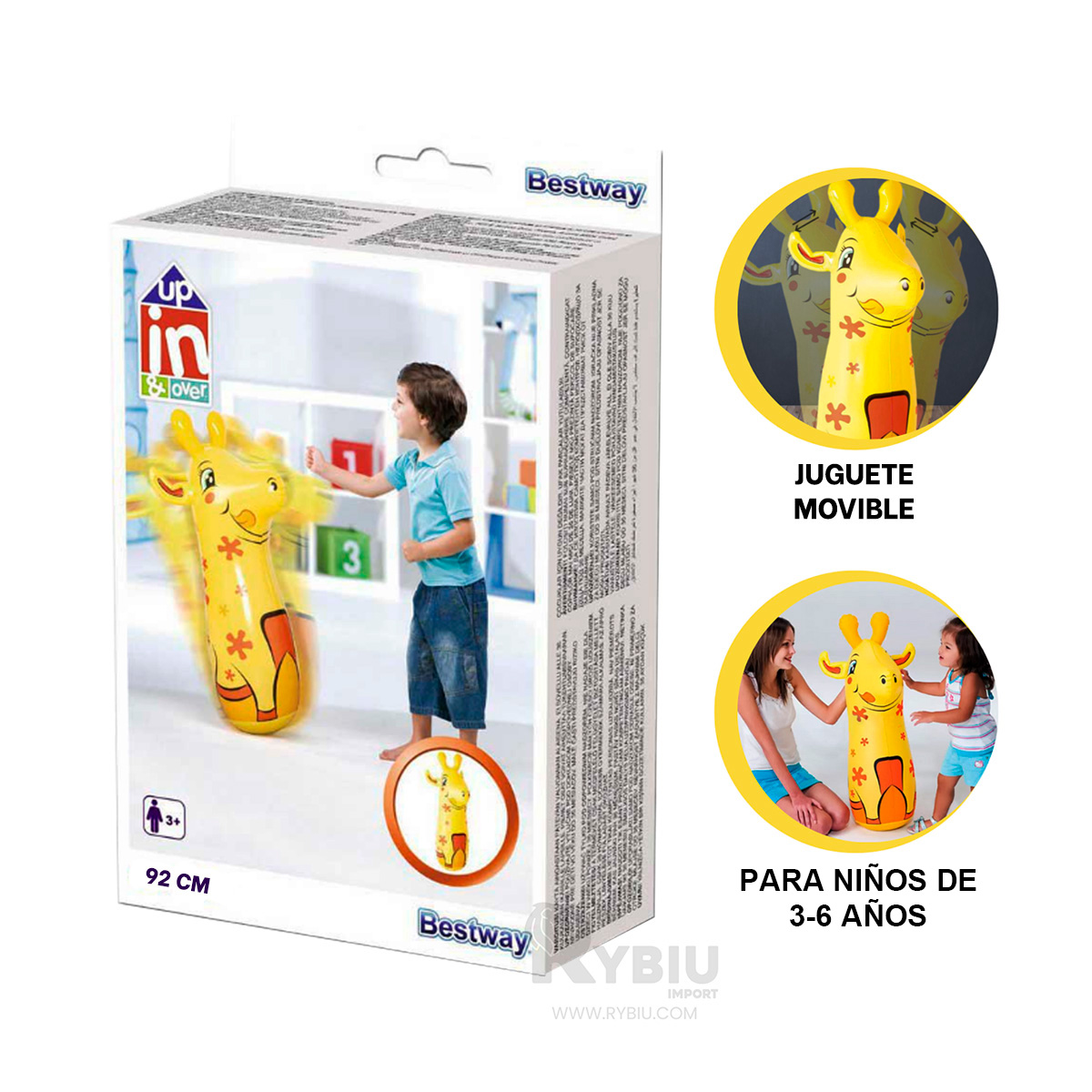 ARTICULO DE JUEGO SEGURO JIRAFA Y+REGALO LIGAS PARA PEINAR - 4