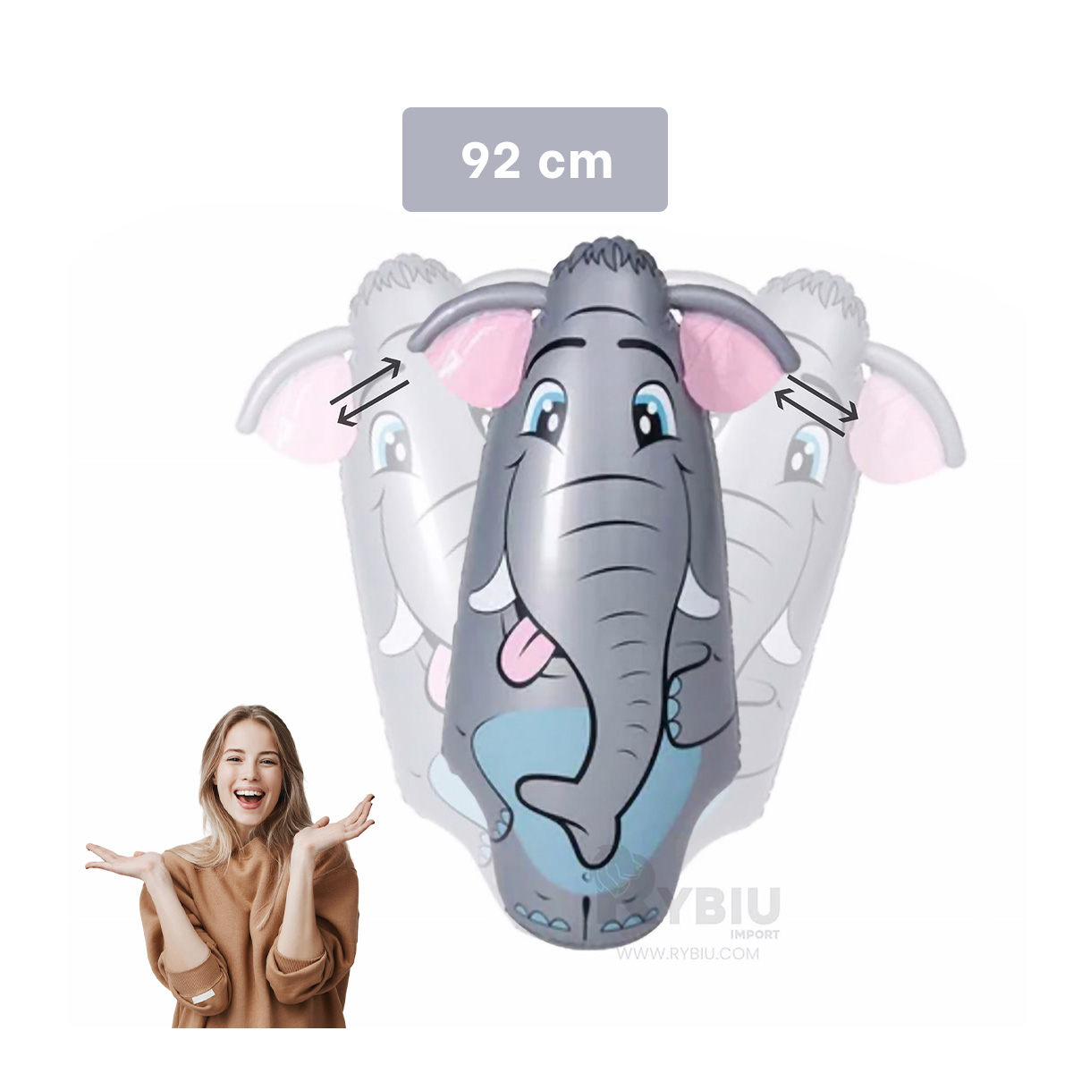 JUGUETE INFLABLE PARA GOLPEAR EN ELEFANTE Y+GIFT MINIAGENDA - 5