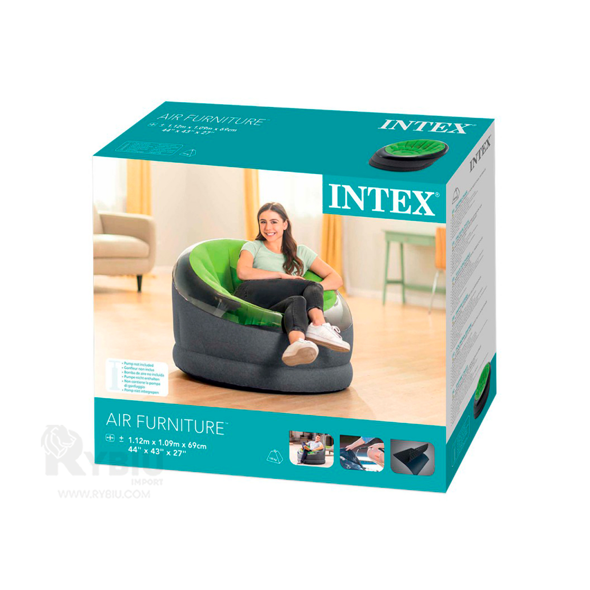 SILLON RYBIU 66581NP PRACTICO VERDE + ENVOLTORIO REGALO - 4