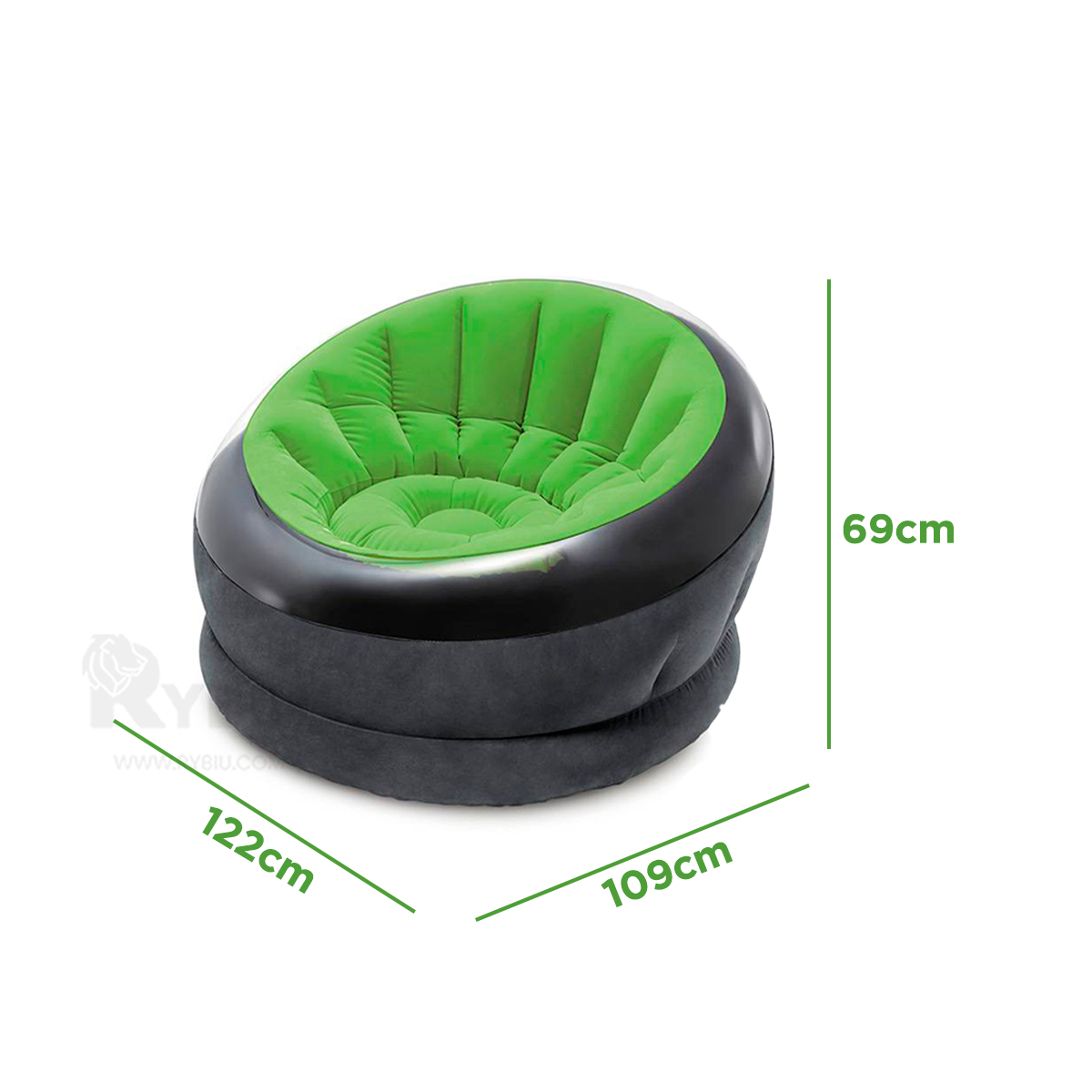SILLON RYBIU 66581NP PRACTICO VERDE + ENVOLTORIO REGALO - 5
