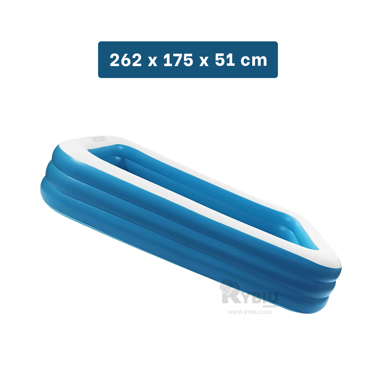 ALBERCA PARA INFANTE TONO CELESTE Y+REGALO LIGAS PARA PEINAR - 5