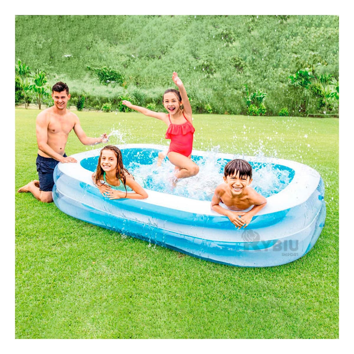 PISCINA REFRESCANTE INFANTIL DE CELESTE Y+PAPEL DE REGALO - 1