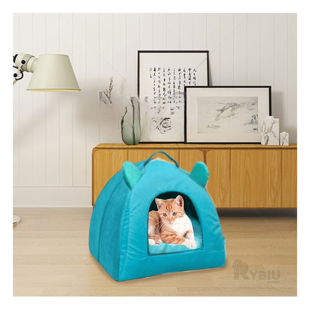 CAMA PERROS GATOS MA29091 ACOGEDOR CANES TALLA S REY RYBIU + AGENDITA - 1