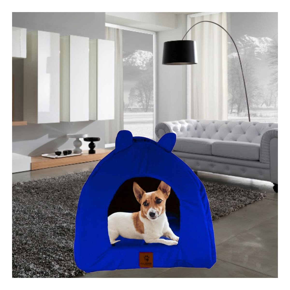 CAMA PERROS GATOS MA29091 PERRRO IGLU TALLA S REY RYBIU + PAPEL REGALO - 2