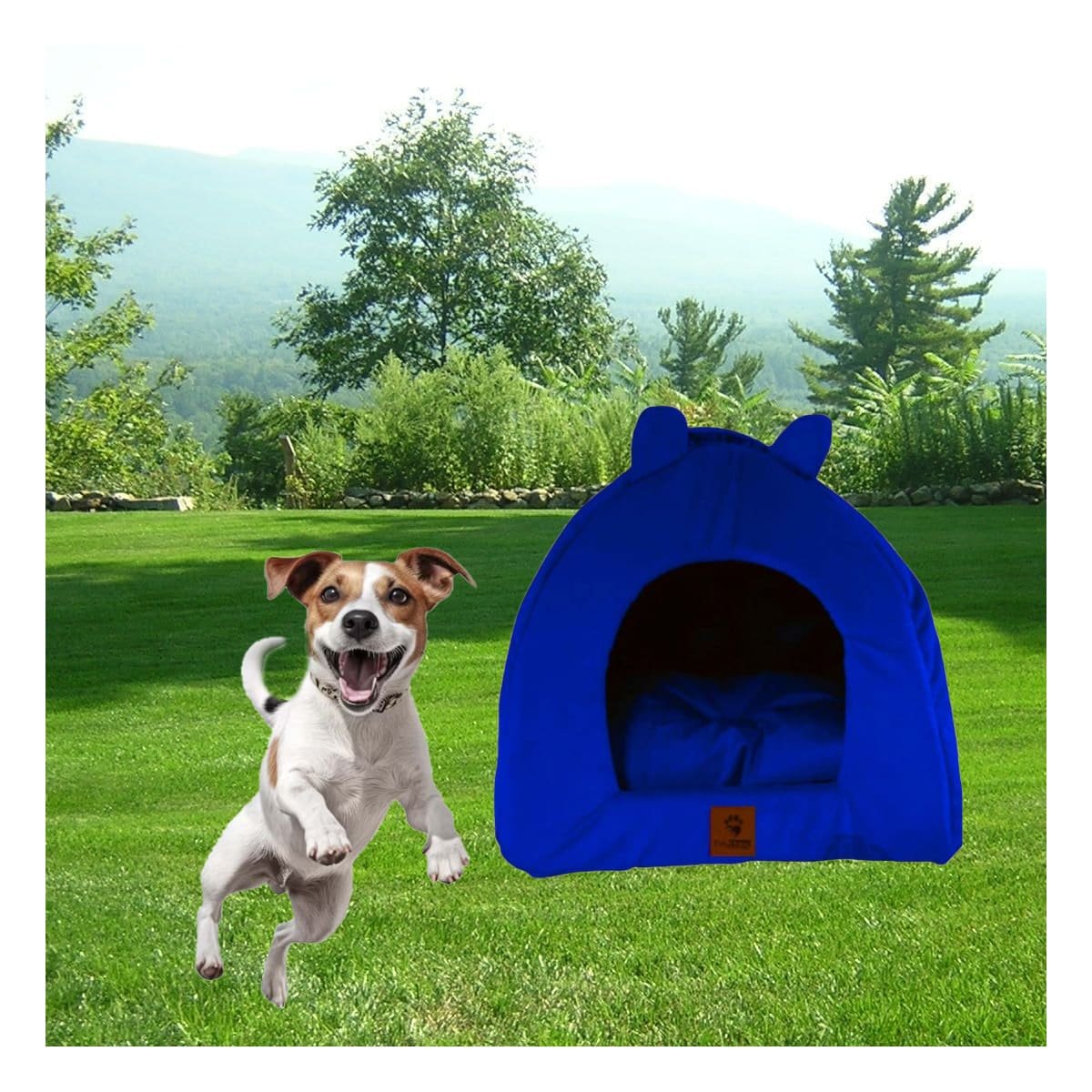 CAMA PERROS GATOS MA29091 LAVABLE A MÁQUINA TALLA S VERDE AGUA RYBIU + STICKERS - 2