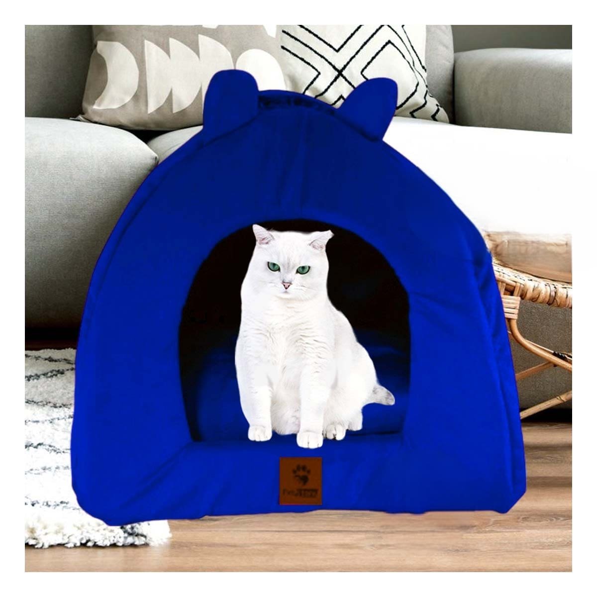 CAMA PERROS GATOS MA29091 LAVABLE A MÁQUINA TALLA S VERDE AGUA RYBIU + STICKERS - 5