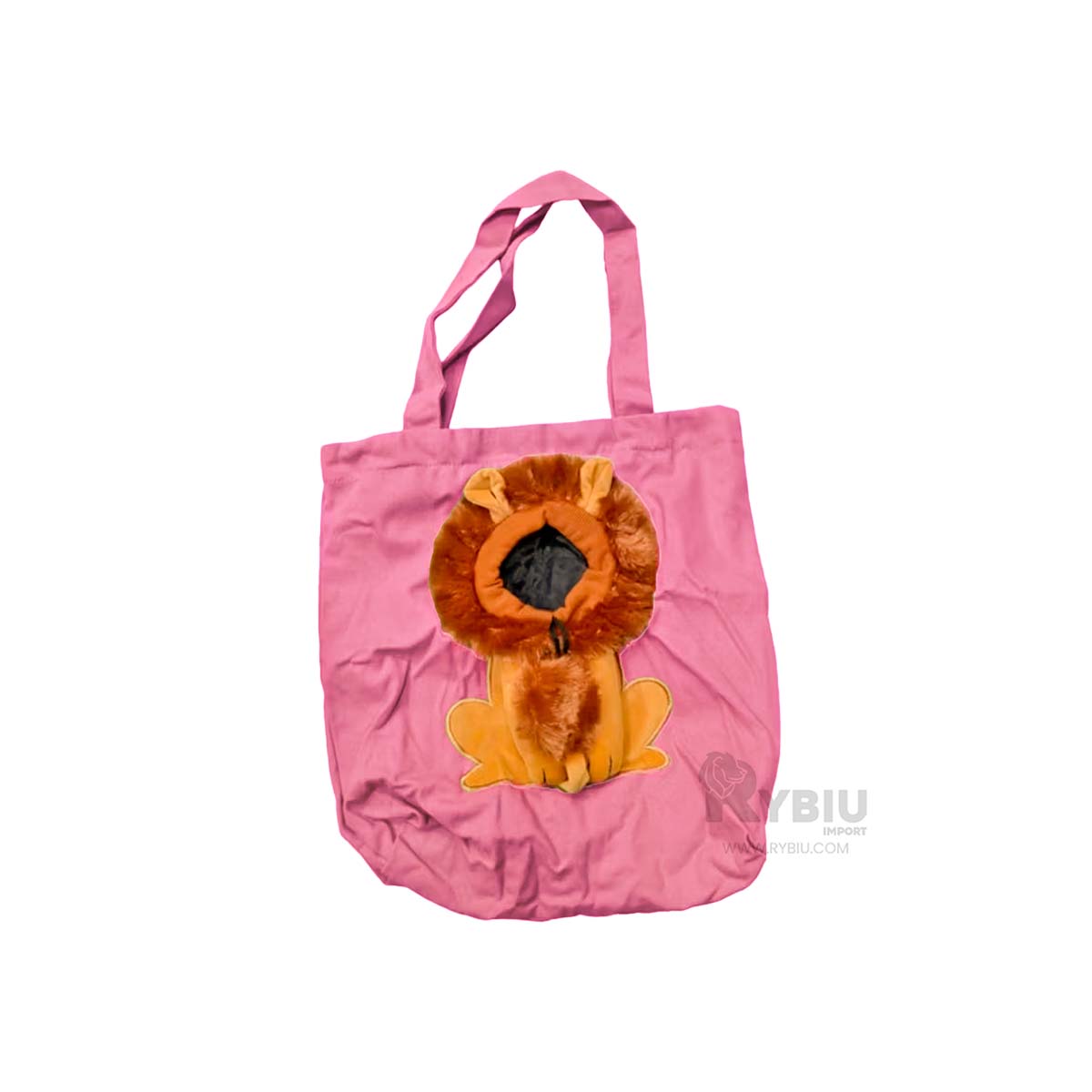 TRANSPORTIN GATOS Y PERROS MA29121 RYBIU ROSADO + BANDERITAS ADHESIVAS - 1
