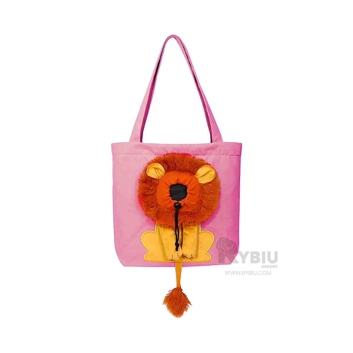 TRANSPORTIN GATOS Y PERROS MA29121 RYBIU ROSADO + BANDERITAS ADHESIVAS - 2