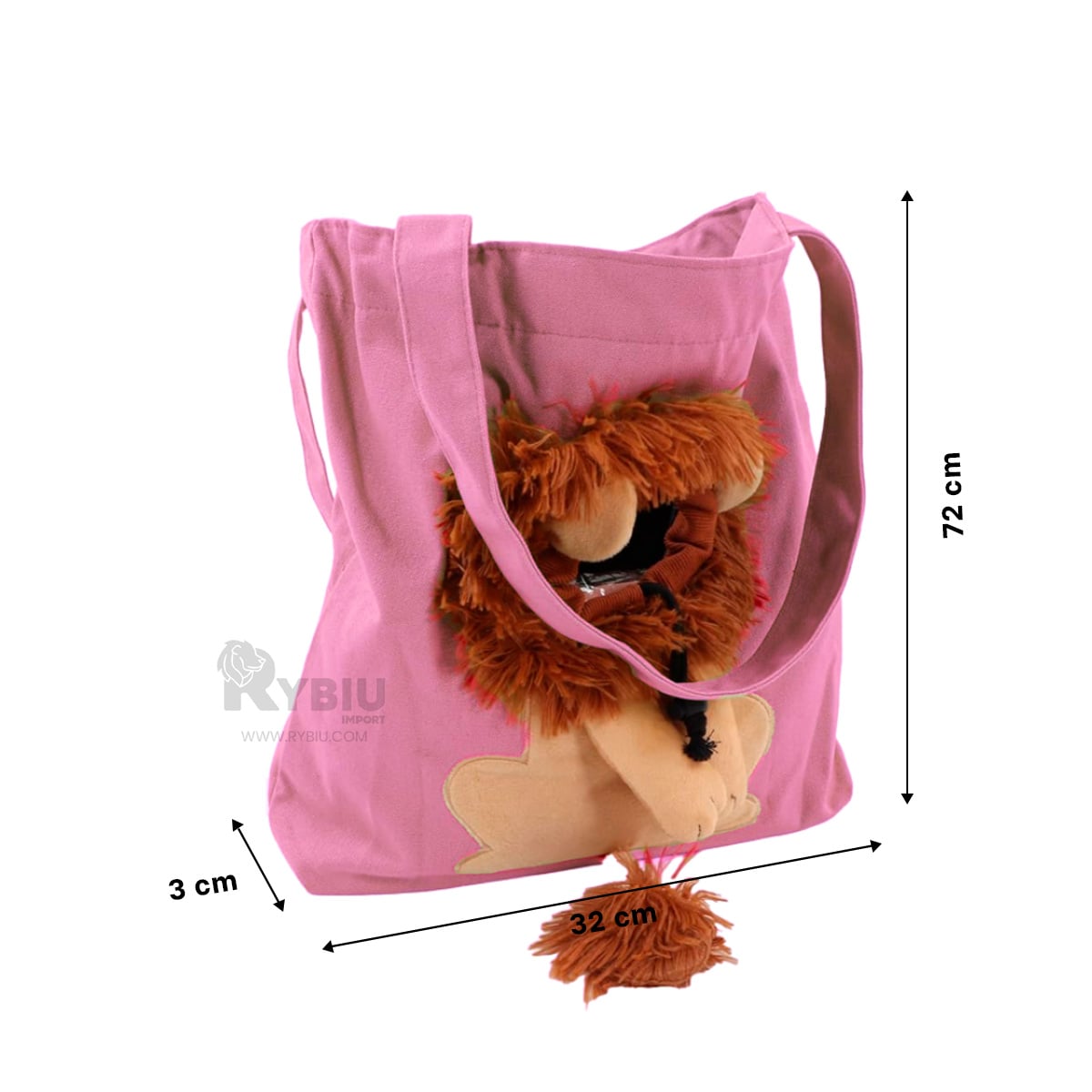 TRANSPORTIN GATOS Y PERROS MA29121 RYBIU ROSADO + BANDERITAS ADHESIVAS - 5