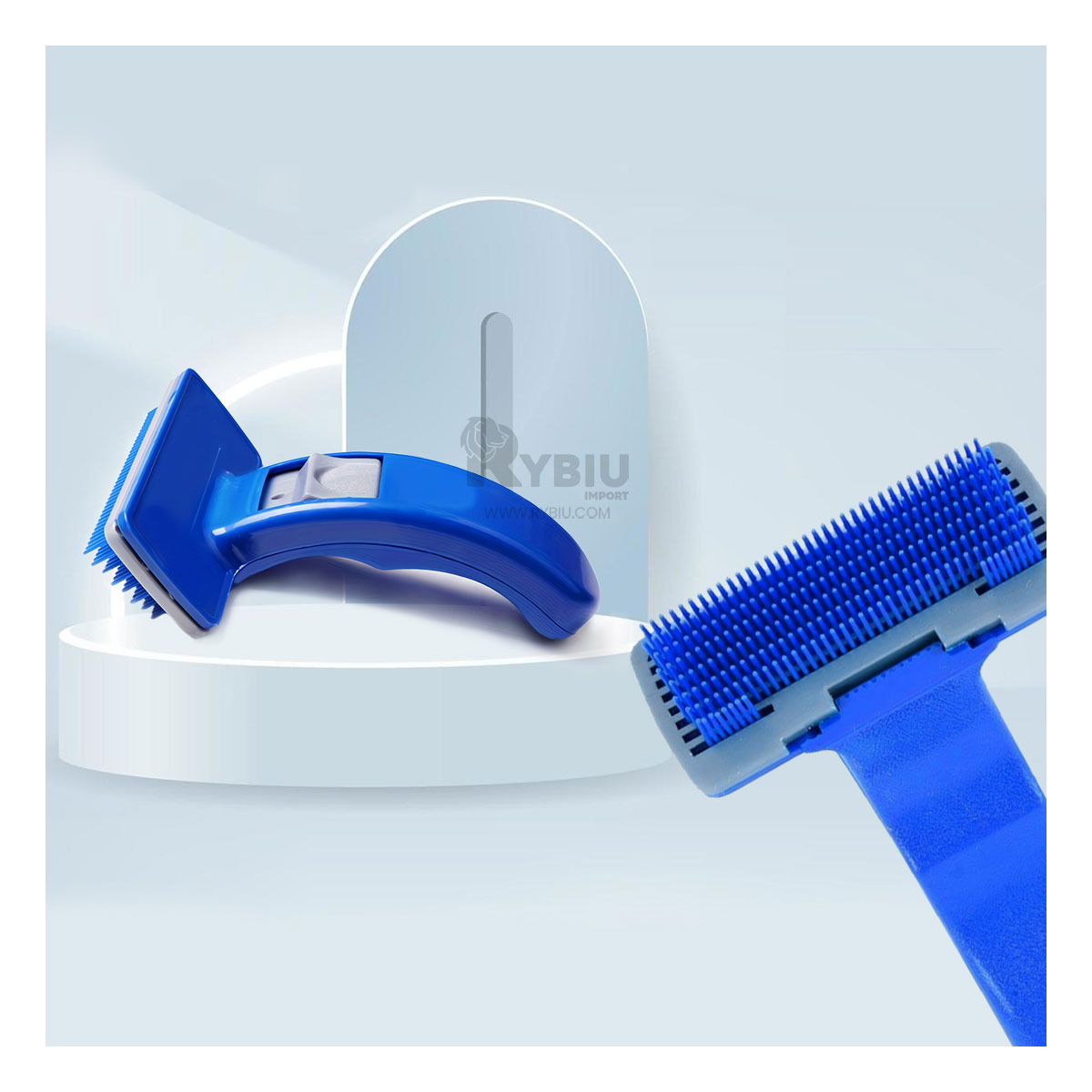 CEPILLO RYBIU MA29641 LIMPIEZA CAN PEQUENO AZUL + PAPEL REGALO - 4