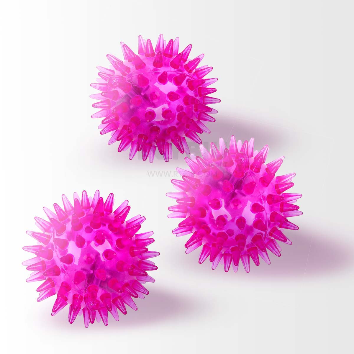 SET PERROS RYBIU DINAMICO PELOTAS EN ROSADO + PAPEL REGALO - 4