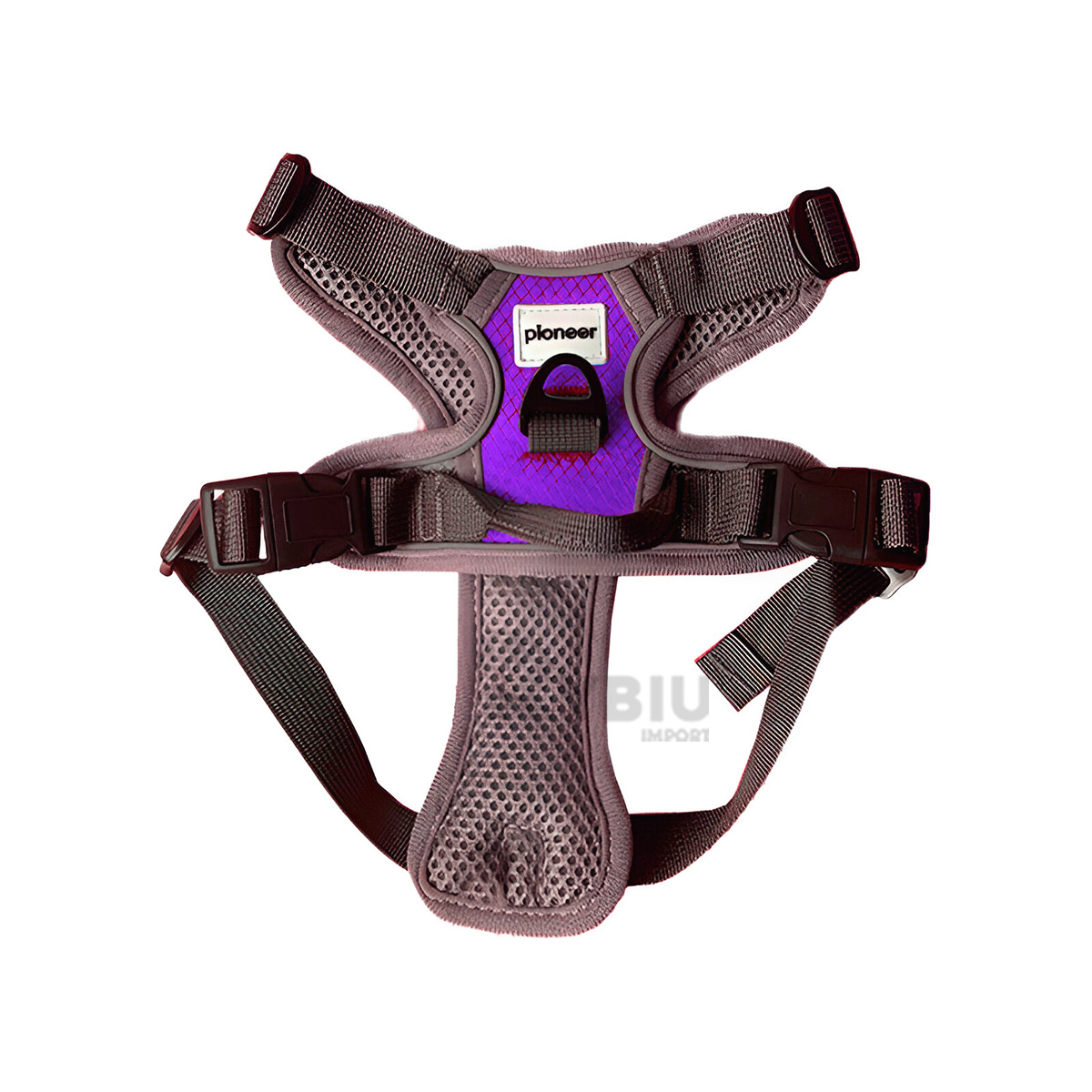 ARNÉS PERROS MA30095 RYBIU PORTATIL MORADO + BANDERITAS ADHESIVAS - 1