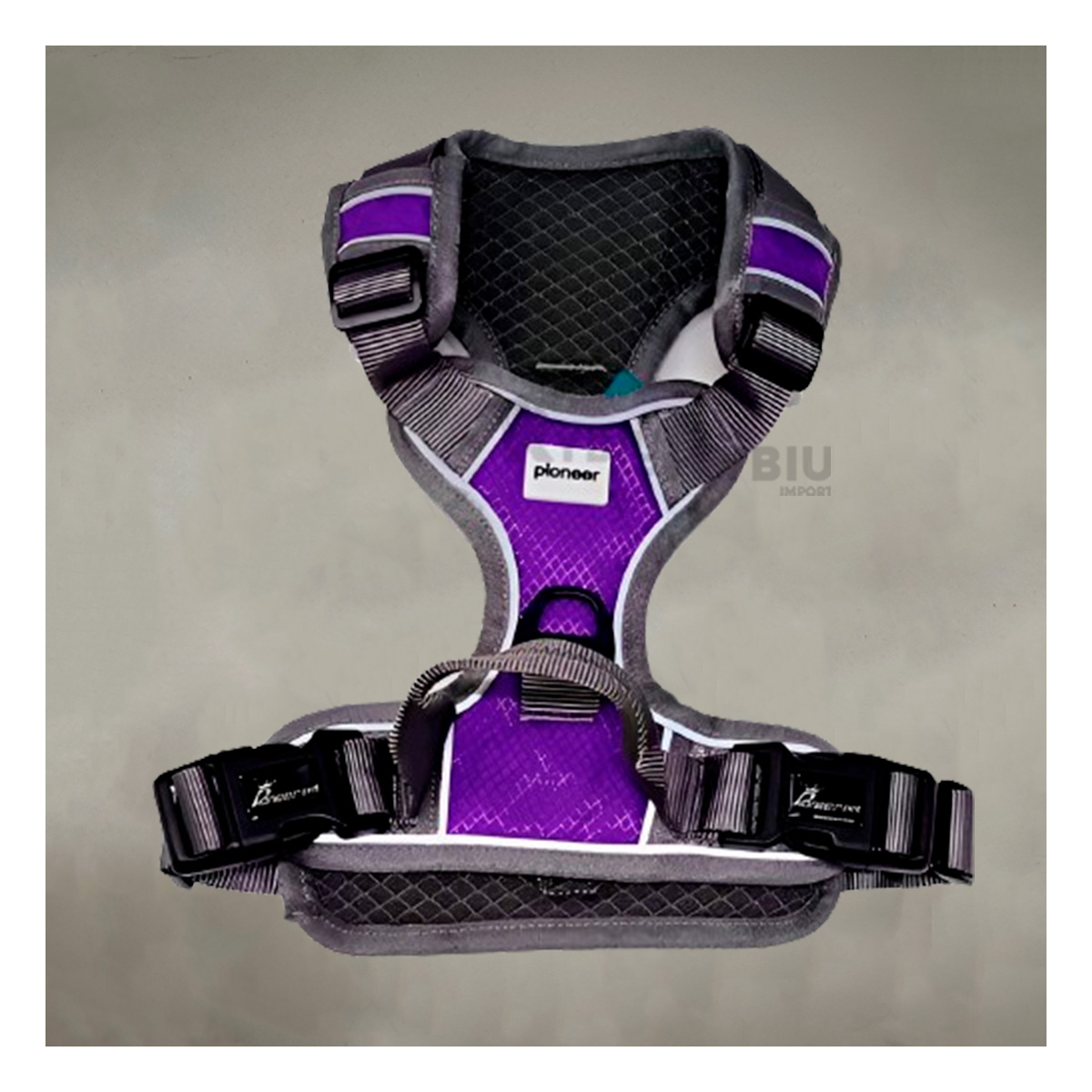 ARNÉS PERROS MA30095 RYBIU PORTATIL MORADO + BANDERITAS ADHESIVAS - 2