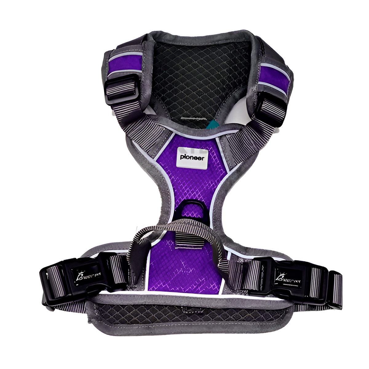 ARNÉS PERROS MA30095 RYBIU PORTATIL MORADO + BANDERITAS ADHESIVAS - 4