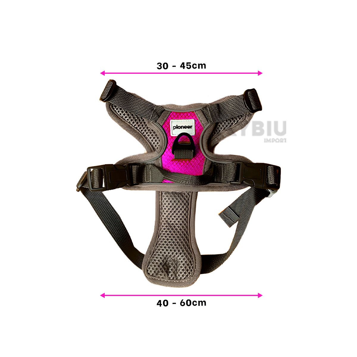 ARNÉS PERROS MA30093 RYBIU ATRACTIVA CANINOS FUCSIA + PAPEL REGALO - 5