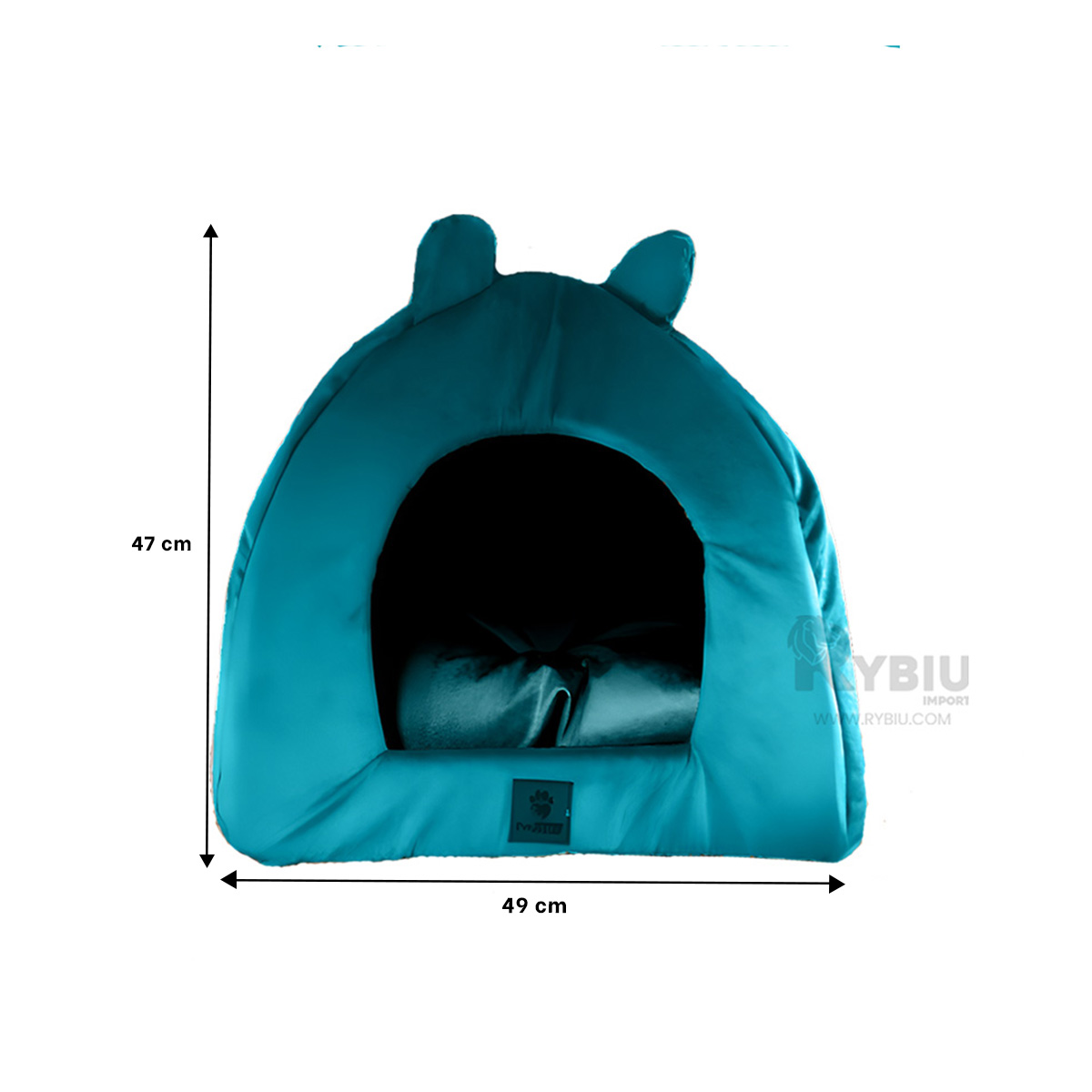 COLCHÓN MASCOTAS MA29106 RYBIU PORTATIL VERDE AGUA L + GIFT MINIAGENDA - 5