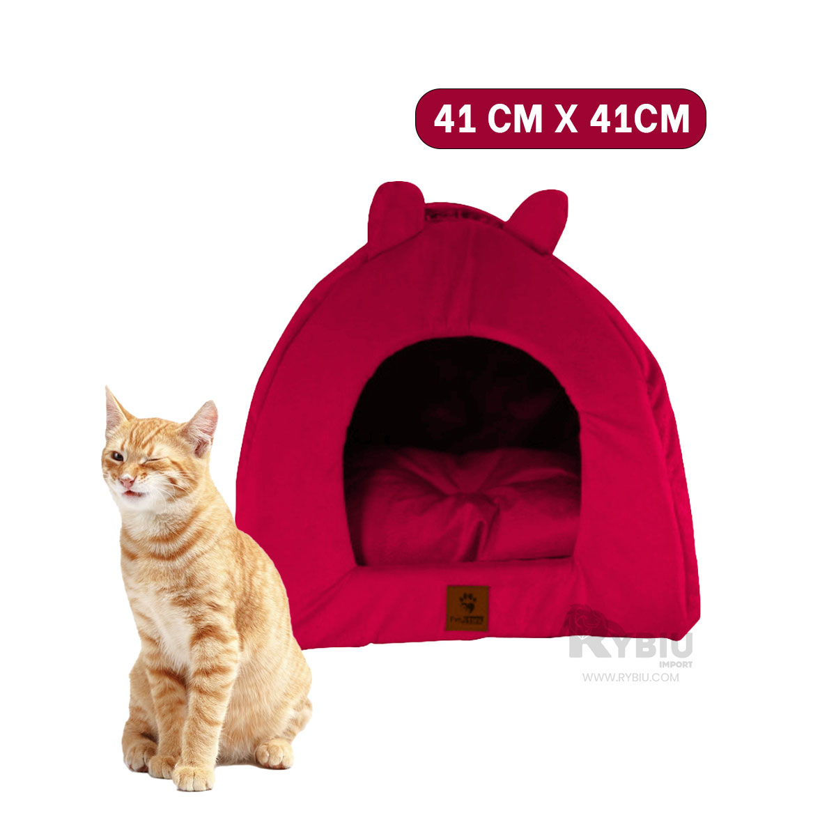 COLCHÓN PERROS MA29110 RYBIU CANINO ROJO TALLA L + ENVOLTORIO REGALO - 5