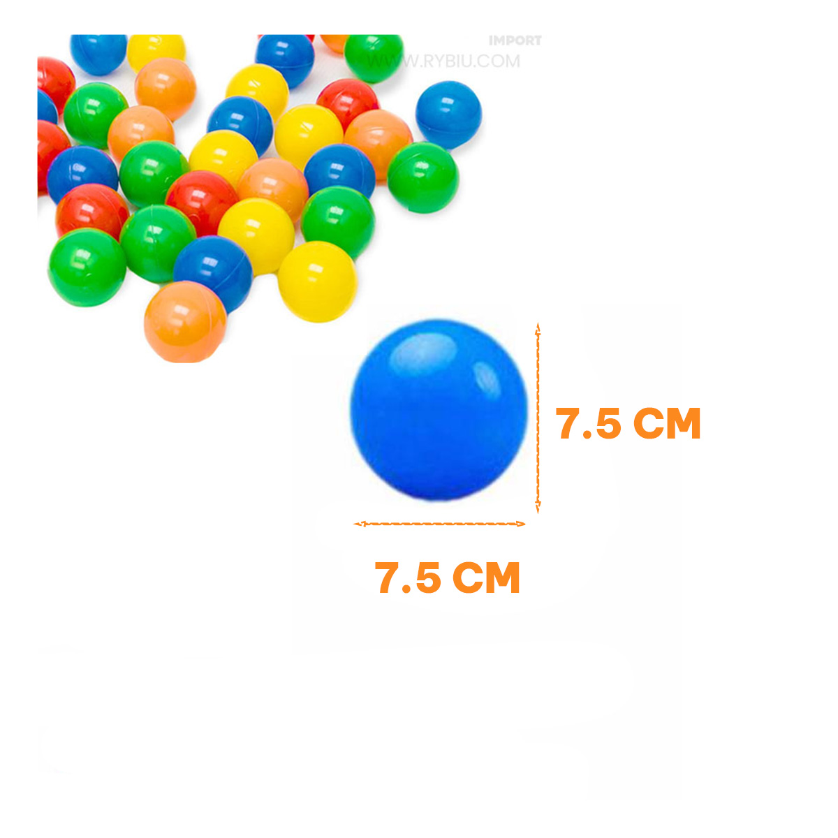 PELOTA DE FACIL LIMPIEZA EN MULTICOLOR Y+GIFT STICKERS - 5